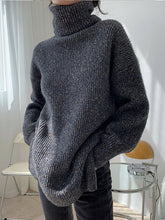 Women High Neck Loose Casual Sweater